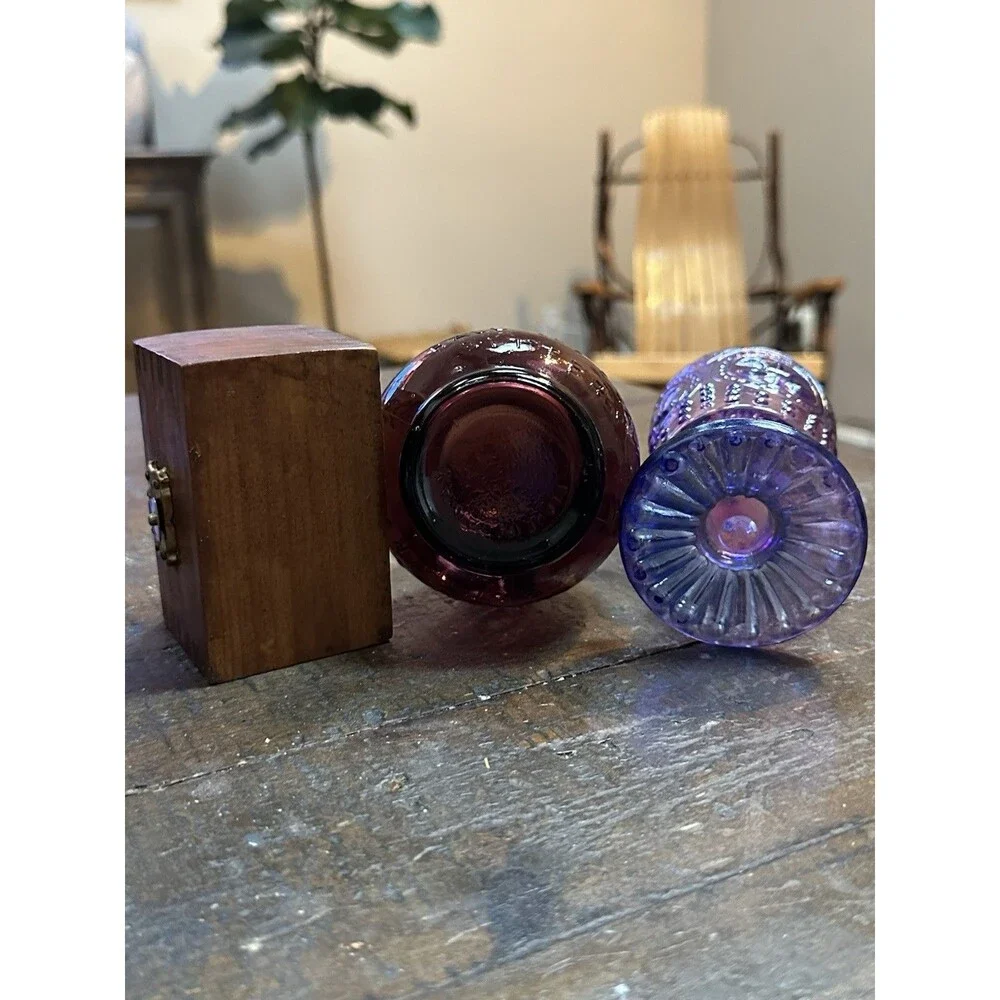 Witchy Decor Bundle – Ball & Claw Bitters Bottle, Purple Goblet & Treasure Chest